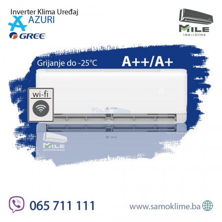 Azuri Aries AZIWK50XA inverter klima uređaj 18 -25°C Velika