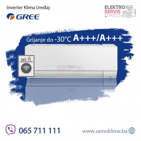 Invereter klima uređaj GREE GWH12APAXE  -30C A+++ S COOL Velika