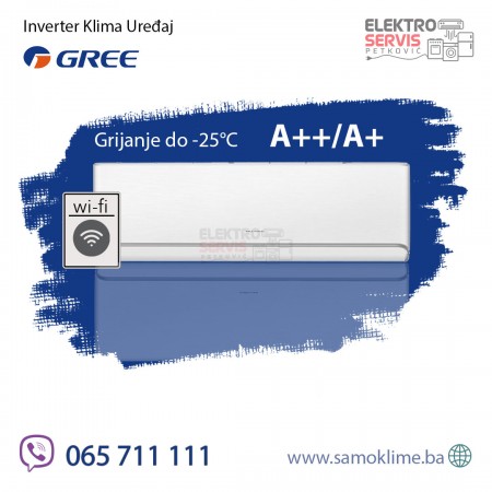 Invereter klima uređaj GREE GWH18AVDXE AIRY -25C Velika